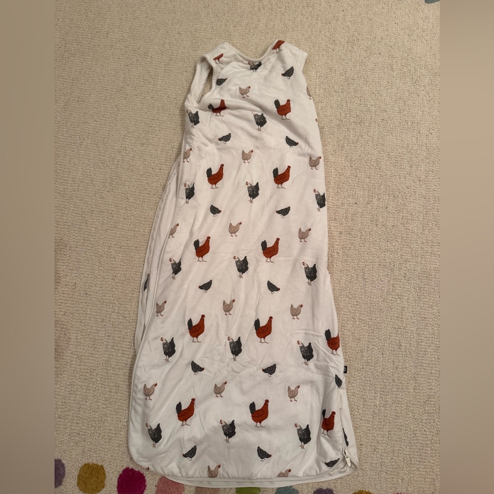 Kyte baby sleep sack chicken print TOG 1.0 size M